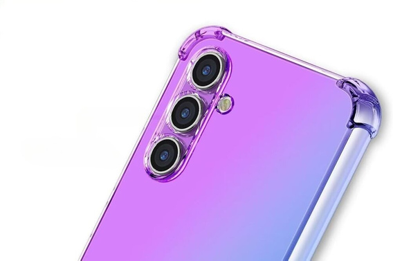 θήκη για το Samsung Galaxy M35, Gradient Dropproof, Μωβ / μπλε