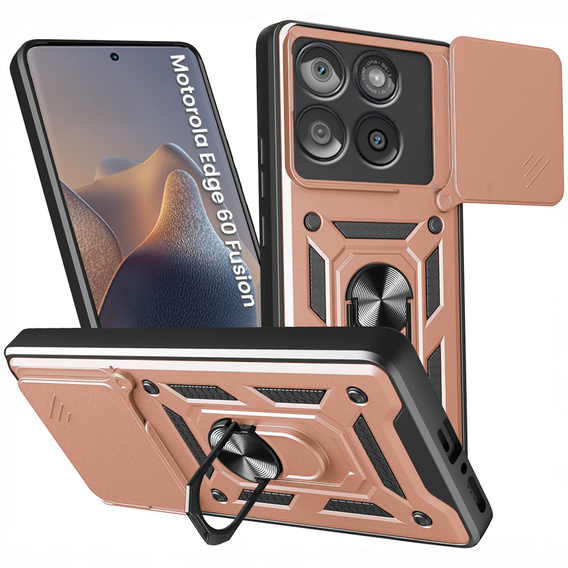 Θήκη για Motorola Edge 60 / 60 Fusion, CamShield Slide, ροζ