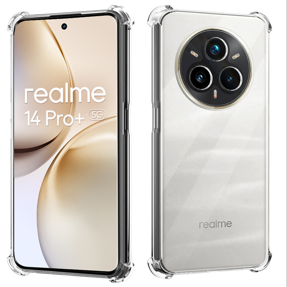 Θήκη για Realme 14 Pro+ 5G, Dropproof, διαφανής