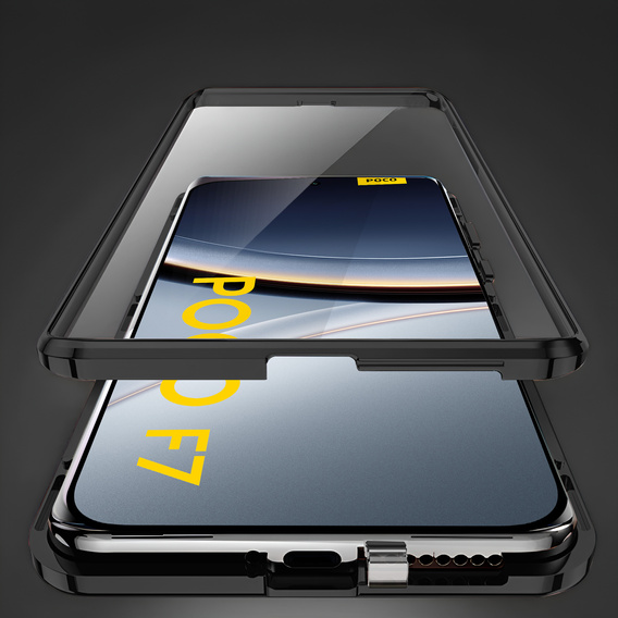 Μαγνητική θήκη Dual Glass για Xiaomi Poco F7 5G