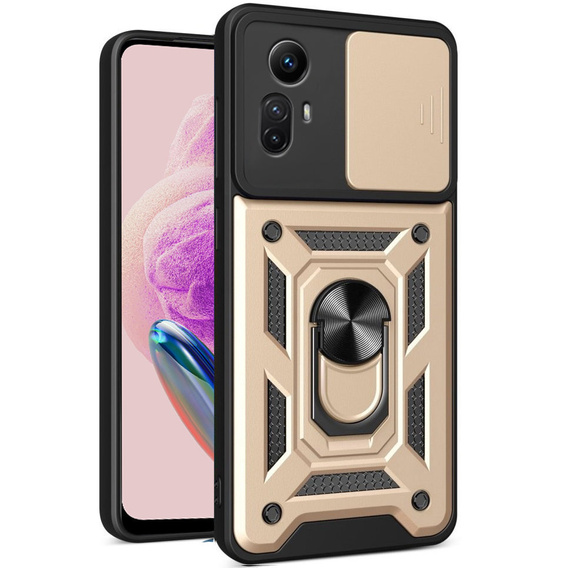 Θήκη για Xiaomi Redmi Note 12S 4G, CamShield Slide, χρυσός