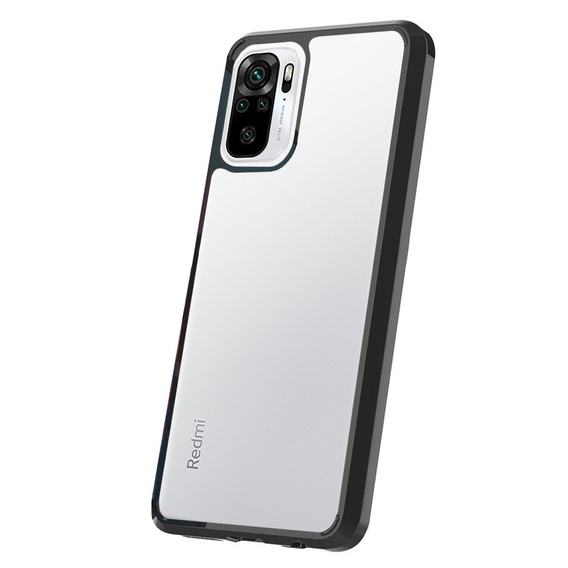 Θήκη για Xiaomi Redmi Note 10/10S, Fusion Hybrid, διαφανής / μαύρη