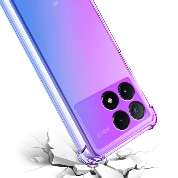 θήκη για το Xiaomi Poco X6 Pro 5G, Gradient Dropproof, Μωβ / μπλε