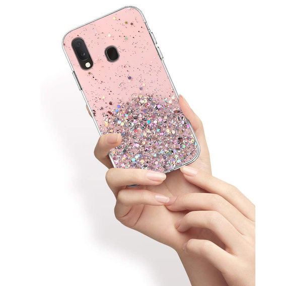 Θήκη για Samsung Galaxy A20E, Glittery, ροζ