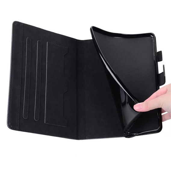 θήκη για iPad 10.2" 2021/2020/2019 (9/8/7 gen.), με πτερύγιο, animal, μαύρη