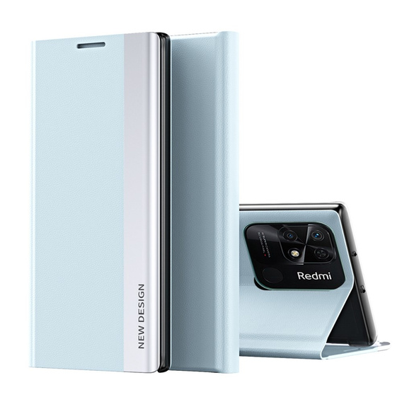 Θήκη με πτερύγιο για Xiaomi Redmi 10C, Side Magnetic, γαλάζια