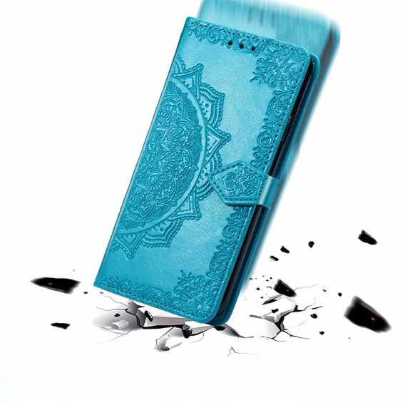 Θήκη με πτερύγιο για Realme C61, Mandala, μπλε