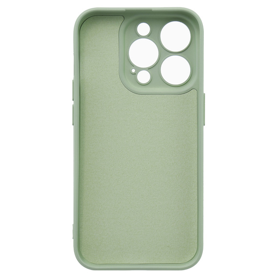 Θήκη για iPhone 15 Pro Max, Silicone Lite, πράσινη