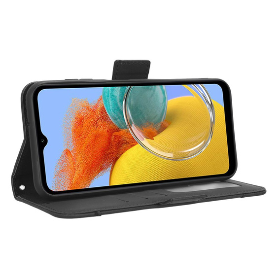Θήκη με πτερύγιο για Samsung Galaxy M34, Card Slot, μαύρη