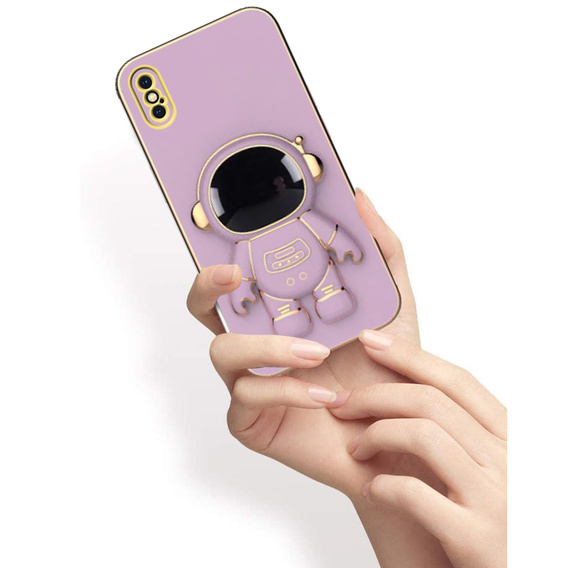Θήκη για iPhone X / XS, Astronaut, μωβ