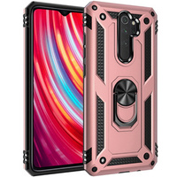 θωρακισμένη θήκη για Xiaomi Redmi Note 8 Pro, Nox Case Ring, ροζ rose gold