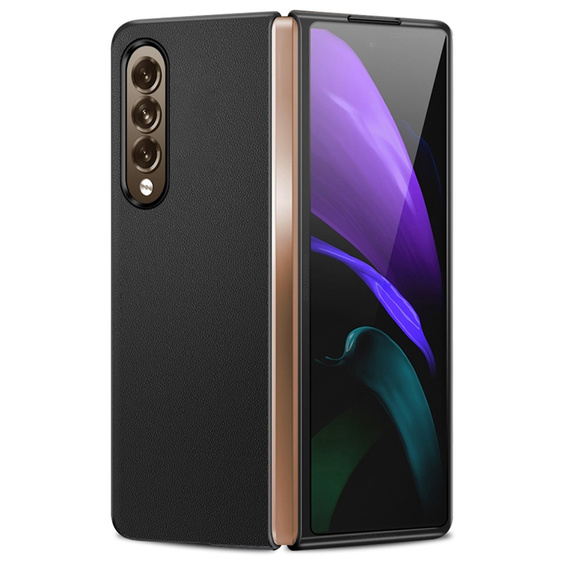 Δερμάτινη θήκη για Samsung Galaxy Z Fold3 5G, leather hybrid, μπλε