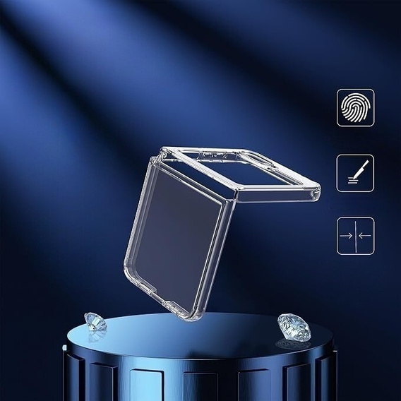Θήκη για Samsung Galaxy Z Flip7 FE / Z Flip6, Fusion Hybrid, διαφανής