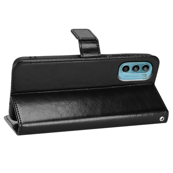 Θήκη με πτερύγιο για Motorola Moto G52 / G82 5G, Crazy Horse Wallet, μπλε
