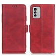 Θήκη με πτερύγιο για Nokia G60 5G, Wallet PU Leather Case, κόκκινη