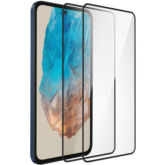 2x Μετριασμένο γυαλί ERBORD 3D για Samsung Galaxy M35 πλήρης οθόνη