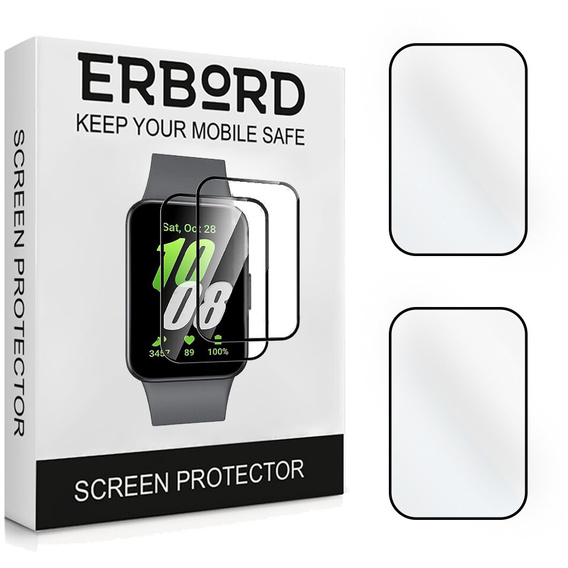2x υβριδικό γυαλί ERBORD για Samsung Galaxy Fit 3