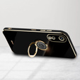 Θήκη για Oppo A78 5G, Electro Ring, μαύρη