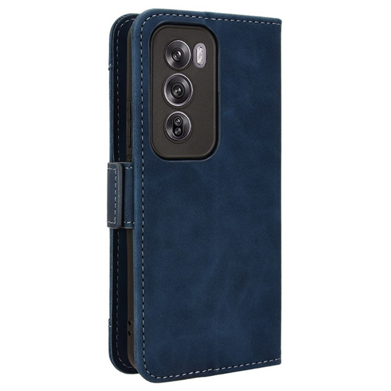 Θήκη με πτερύγιο για Oppo Reno 12, Card Slot, σκούρο μπλε
