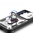 Θήκη για Samsung Galaxy S23, CamShield Slide, CamShield Slide, λευκό / μαύρο