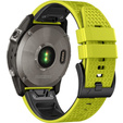 Λουράκι σιλικόνης για Garmin Fenix 7 / Forerunner 965 / 955 / 945 / 935, κίτρινη / Μαύρο 