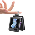 Θήκη για Samsung Galaxy Z Flip7 FE / Z Flip6, Card Slot Ring Case, μαύρη