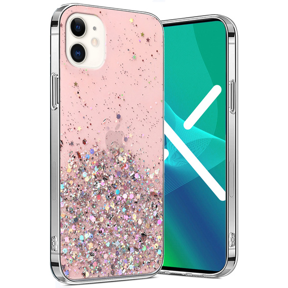 Θήκη για iPhone 11, Glittery, ροζ