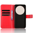 Θήκη με πτερύγιο για Xiaomi 14 Ultra, Crazy Horse Wallet, κόκκινη