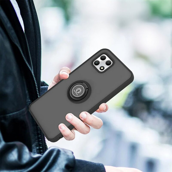 Θήκη για T Phone 2 Pro 5G, Frosted Ring, μαύρη