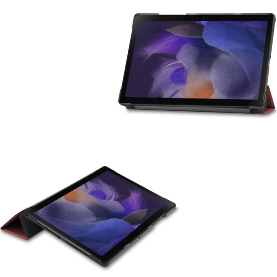 Θήκη για Samsung Galaxy Tab A8 10.5 SM-X200 SM-X205, Smartcase, μπορντό