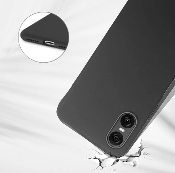 Λεπτή θήκη για Sony Xperia 10 VI, Slim, μαύρη