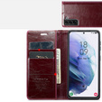 θήκη CASEME για Samsung Galaxy S21, Waxy Textured, κόκκινη