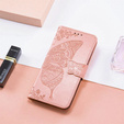 Θήκη με πτερύγιο για T Phone 3 5G, Butterfly, ροζ rose gold