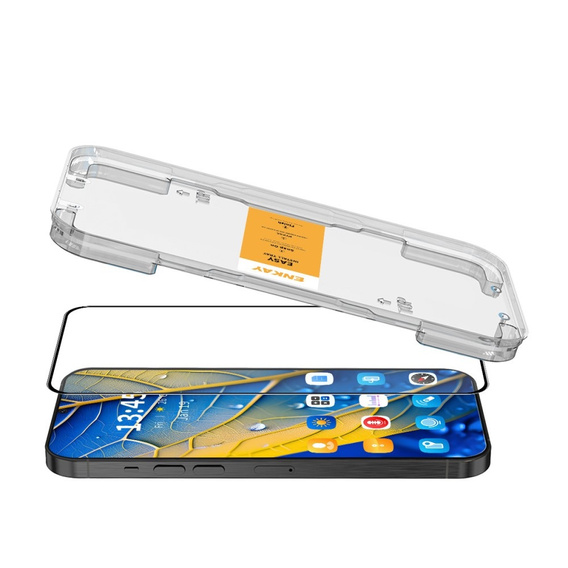 ENKAY Tempered Glass για Samsung Galaxy S24 FE, μαύρη