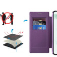 Θήκη με πτερύγιο για Samsung Galaxy S22 Ultra 5G, RFID Wallet MagSafe CamShield, μωβ