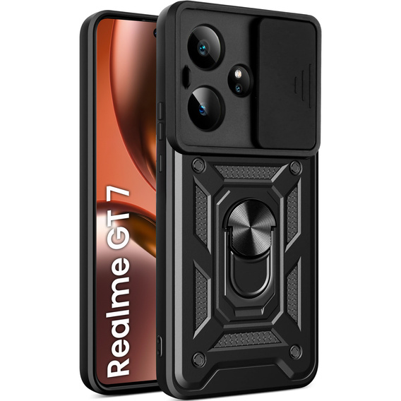 Θήκη για Realme GT 7 / 7T, CamShield Slide, μαύρη