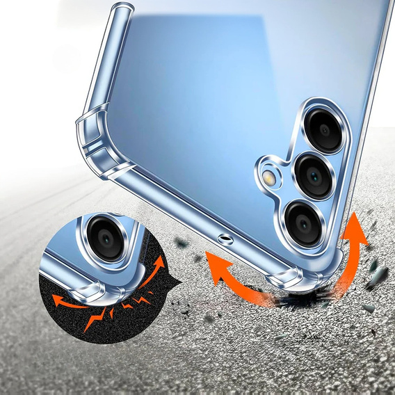 Θήκη για Samsung Galaxy A16, Dropproof, διαφανής