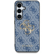 GUESS Θήκη για Samsung Galaxy S25, 4G Big Metal Logo, μπλε