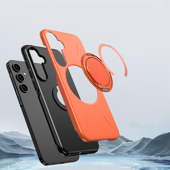 Θήκη με βάση MagSafe για Samsung Galaxy A57 5G, πορτοκαλί