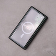 Μαγνητική θήκη MagSafe Dual Glass για Samsung Galaxy S23 Ultra, πράσινη