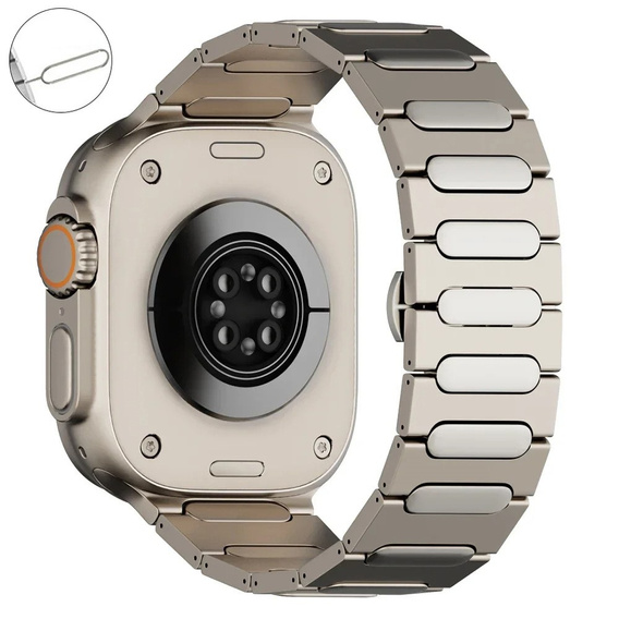 Βραχιόλι για Apple Watch 1/2/3/4/5/6/7/8/9/SE/ULTRA/ULTRA 2 42/44/45/49MM, Τιτάνιο