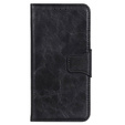 Θήκη με πτερύγιο για Sony Xperia 10 III, Split Leather Wallet, μαύρη
