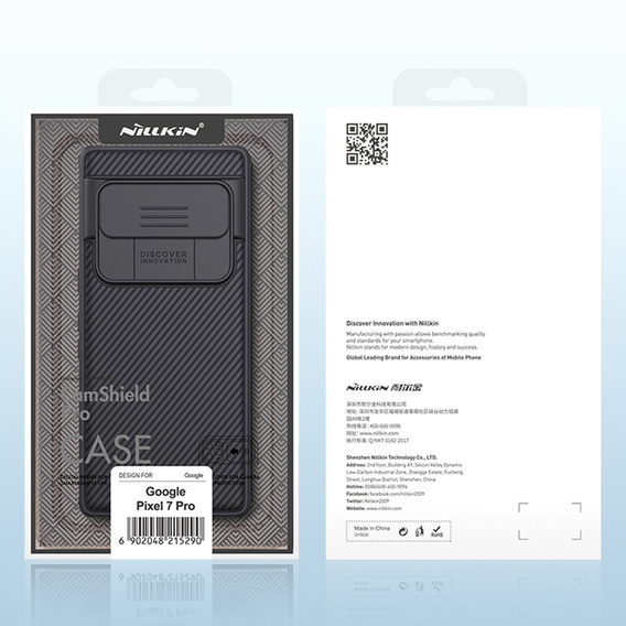 Θήκη για Google Pixel 7 Pro 5G, θωρακισμένη Nillkin, CamShield Pro, μαύρη