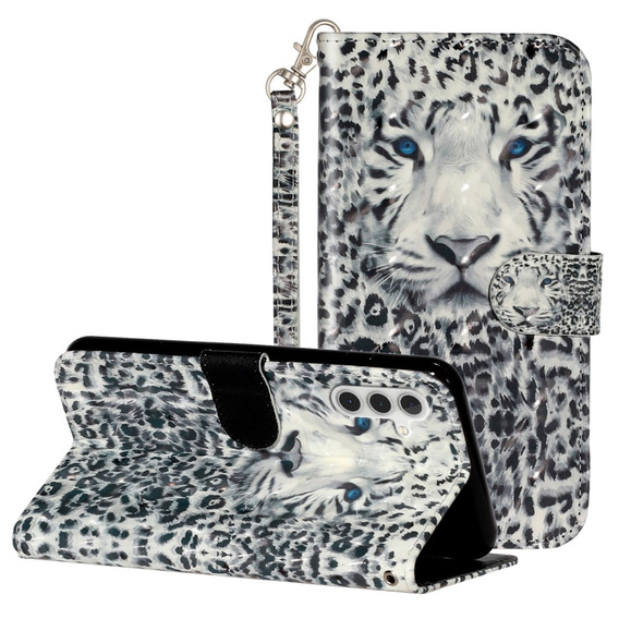 Θήκη με πτερύγιο για Samsung Galaxy A35 5G, Wallet, Leopard