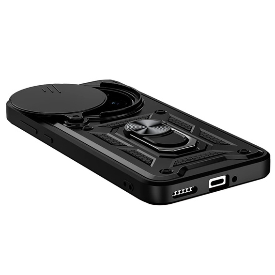 Θήκη για Realme 14 Pro+ 5G, CamShield Slide, μαύρη