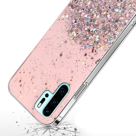 Θήκη για Huawei P30 Pro, Glittery, ροζ