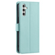 θήκη πτερύγιο για Samsung Galaxy S25, Rhombus Crossbody Leather, πράσινη