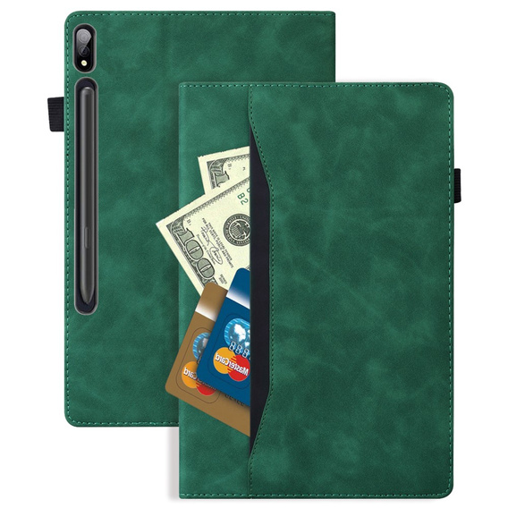 θήκη για Samsung Galaxy Tab S10 FE+ Plus, Classic, με υποδοχή γραφίδας, μαύρη