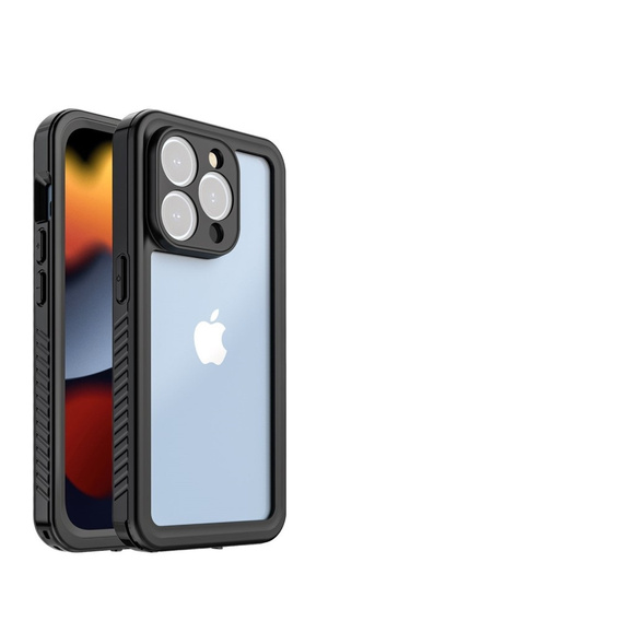 Αδιάβροχη θήκη IP68 για το iPhone 15 Pro, μαύρη