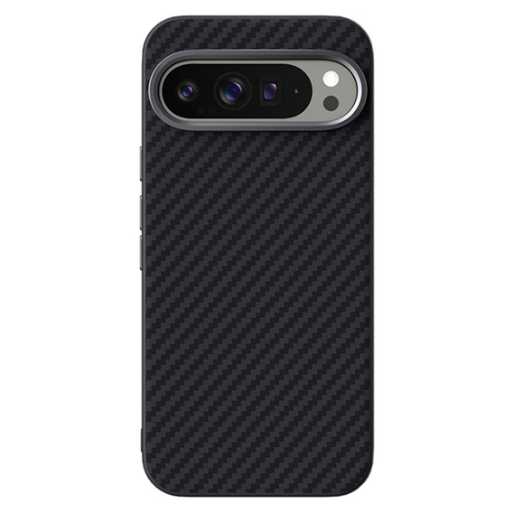 Θήκη για Google Pixel 10 / 10 Pro, ABEEL, για MagSafe, με υφή άνθρακα, μαύρο